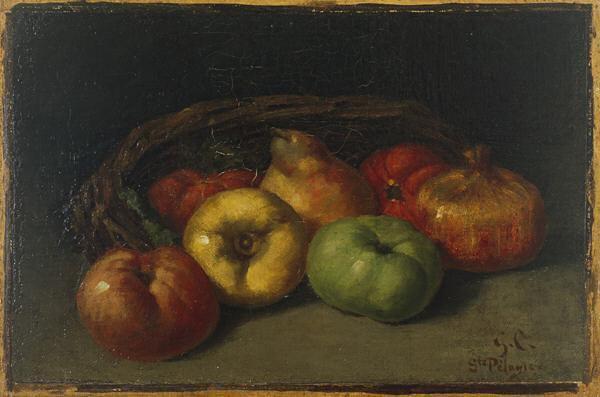 Gustave Courbet Still Life with Apples, Pear, and Pomegranates oil painting image